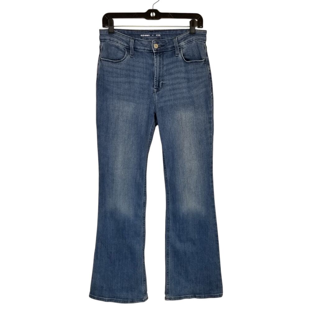 Old Navy Womens Flare Leg High Rise Medium Wash Jeans Size 6